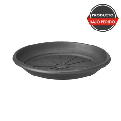 Plato redondo 45cm negro