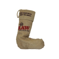 Raw Santa Sock Navidad